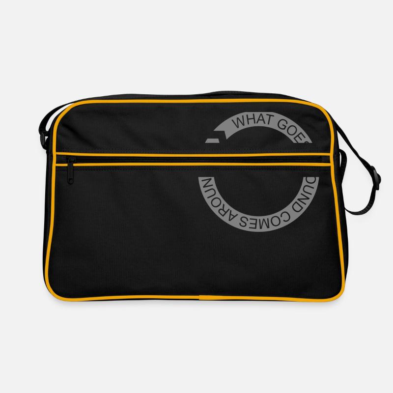 AUTOUR DE QUOI GOES - Sac Retro - noir/or
