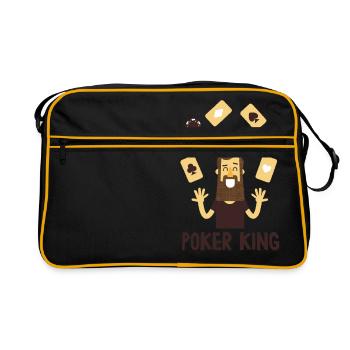 poker king - Sac Retro - noir/or - Devant