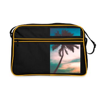 Palm tree - Retro Bag - black/gold - Front