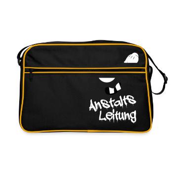 Anstaltsleitung - Retro Tasche - Schwarz/Gold - Vorne