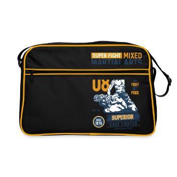 SUPER FIGHT SPORT - Arts Martiaux Cadeaux Chemises - Sac Retro - noir/or - Devant