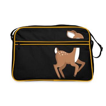 Fawn - Retro Bag - black/gold - Front