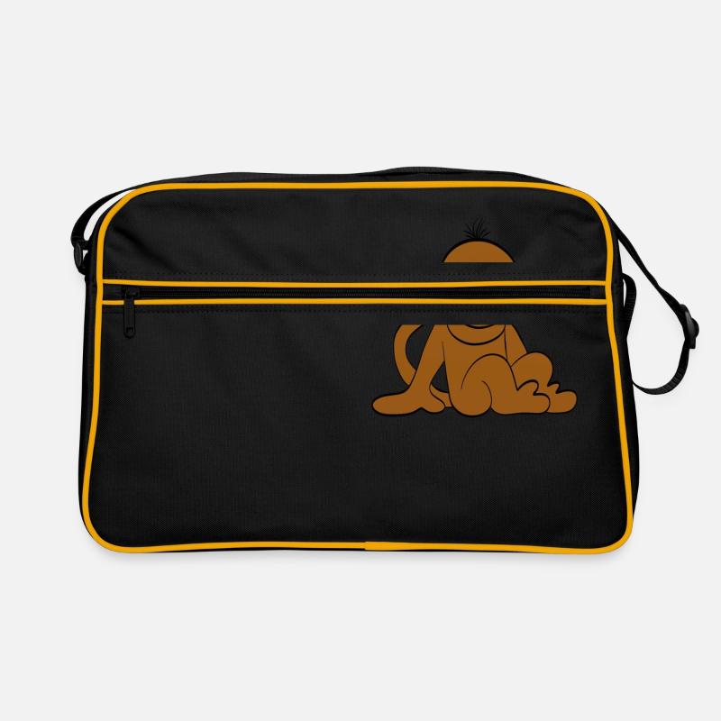 Cute monkey Retro Bag
