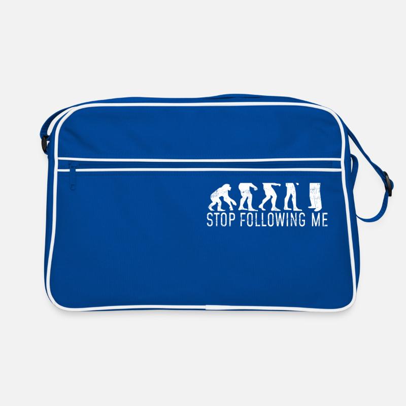 Evolution Hört auf mir zu folgen Geschenk Retro Tasche