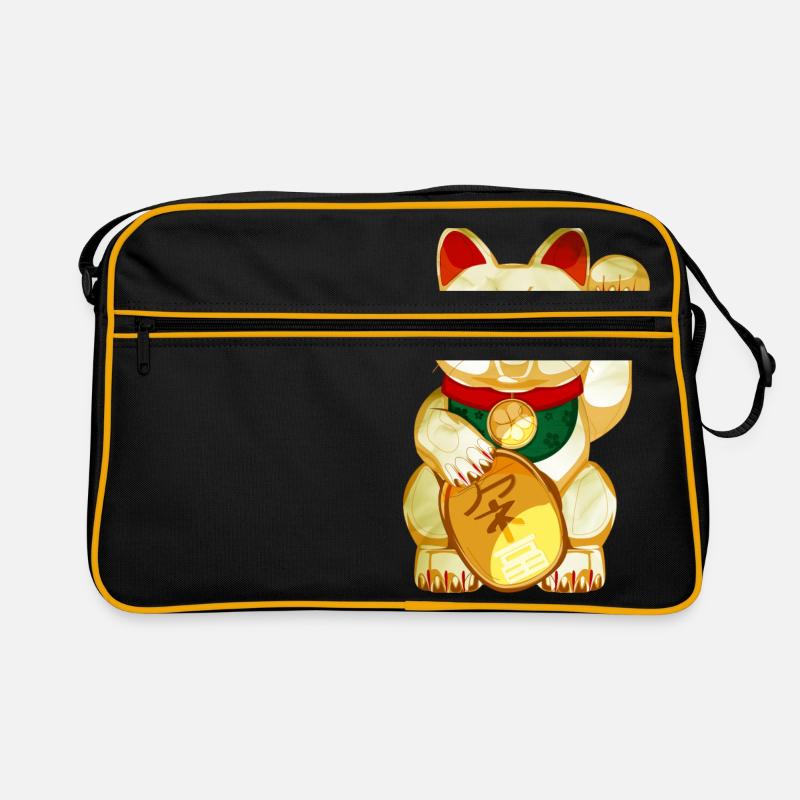 winkekatze Retro Tasche