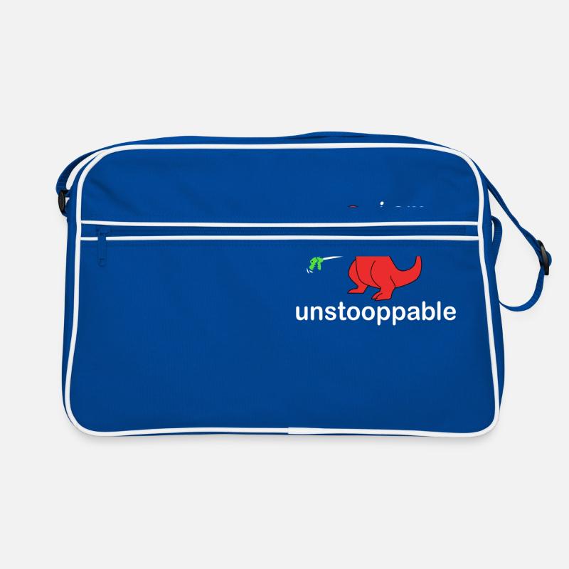 Ich bin Unstoppable (T-rex) Retro Tasche