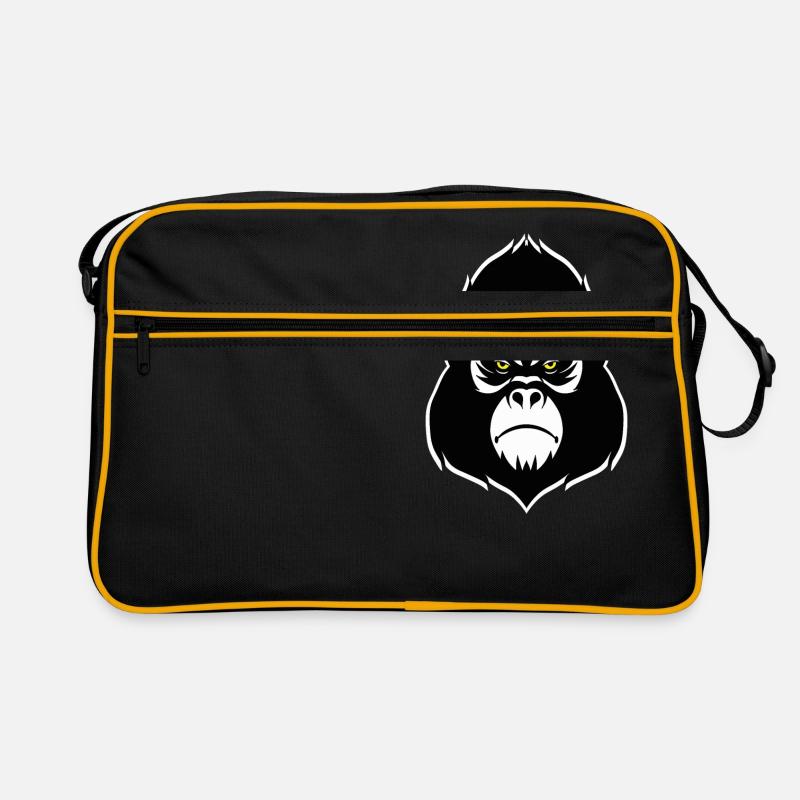 Gorilla - Retro Tasche - Schwarz/Gold