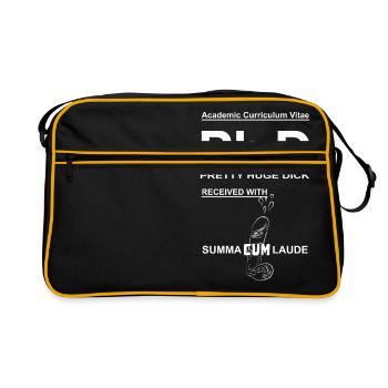 Ph.D assez épais avec Sumna Cum Laude - Sac Retro - noir/or - Devant