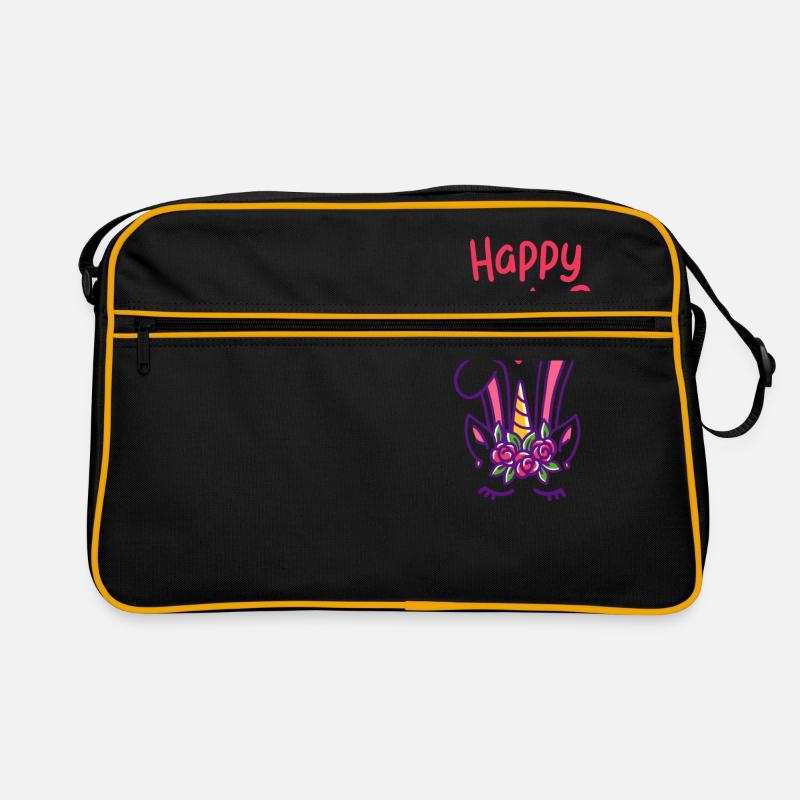 Einhorn - Einhörner - Geschenk - Frohe Ostern Retro Tasche