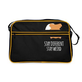 Squirrel - Be different - squirrel - Retro Bag - black/gold - Front