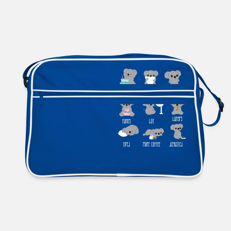Koala - Koala Bear - Koala Bear - Gift - Emoticon Retro Bag