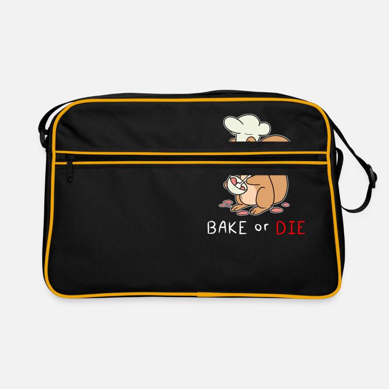 Süßes Backen Bäcker Konditor Eichhörnchen Geschenk Retro Tasche