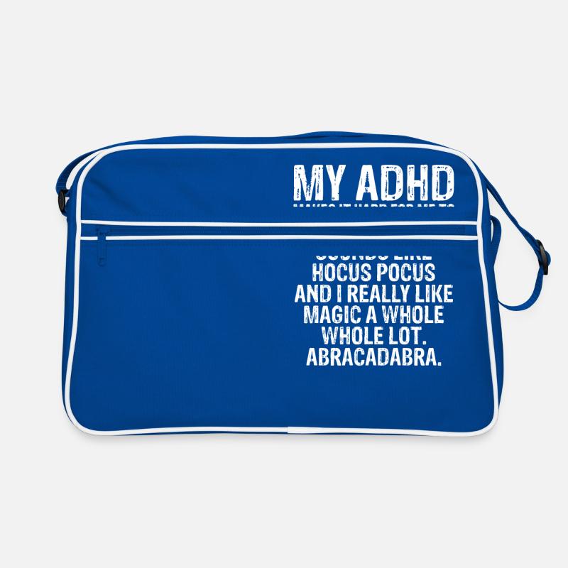 Funny ADHD Awareness Retro Bag