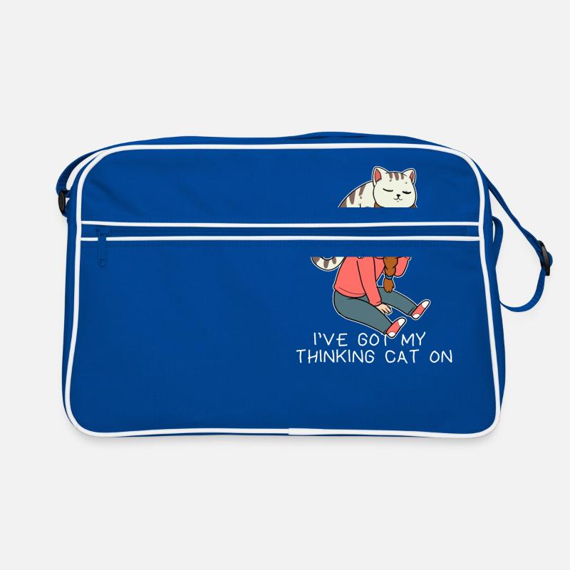 Thinking Thinking Cat Thinking Superior Hat Hats Retro Bag