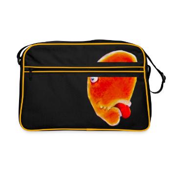 DINO - Retro Bag - black/gold - Front