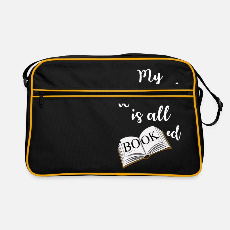 My Weekend is All Booked nerdy saying Retro Tasche