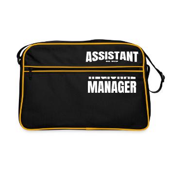 Assistant to the Regional Manager Gift Office - Retro Bag - black/gold - Front