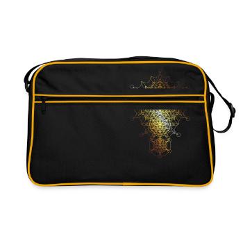 Sacred Geometry Curved Dimensions - Retro Bag - black/gold - Front