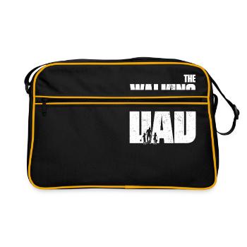 THE WALKING DAD - Retro Tasche - Schwarz/Gold - Vorne