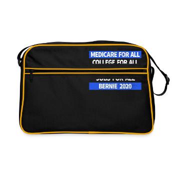 Medicare College Justice Jobs for All Bernie - Retro Bag - black/gold - Front