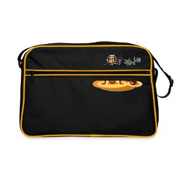 djembe djembe djembe djembe musicien instruments - Sac Retro - noir/or - Devant