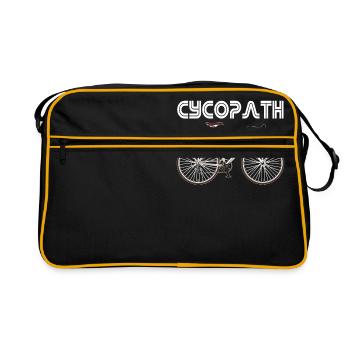 Cycopath Funny Bicycle Cyclist - Retro Bag - black/gold - Front