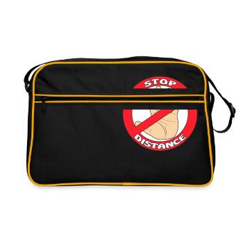 Bande d'arrêt à main bande STOP DISTANCE - Sac Retro - noir/or - Devant