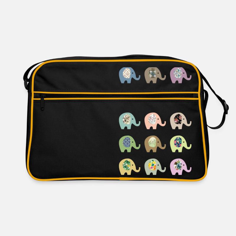Elefanten Retro Tasche
