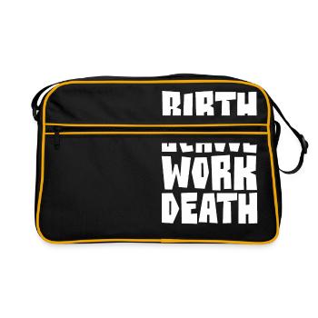 DÉCÈS DE TRAVAIL À L'ÉCOLE DE NAISSANCE - Sac Retro - noir/or - Devant