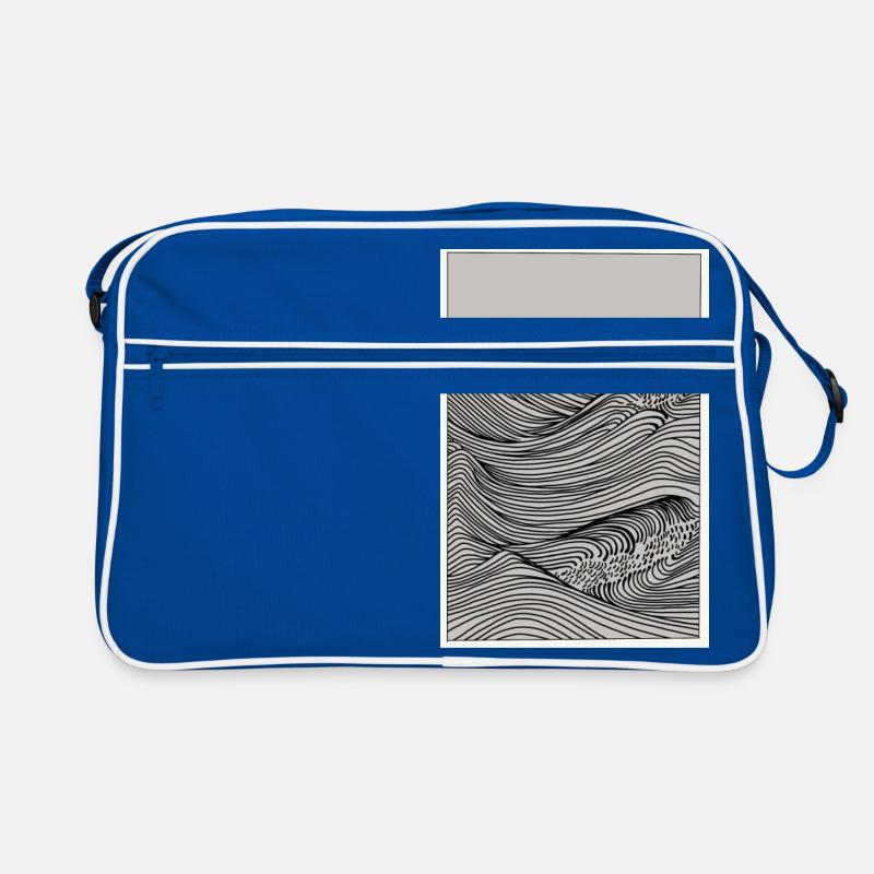 Waves as a sketch Retro Bag