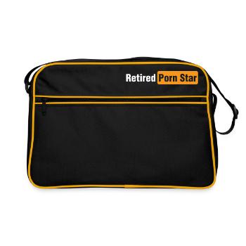 Retraité Porn Star Adulte Sexy Pornstar Joke Fun Gif - Sac Retro - noir/or - Devant