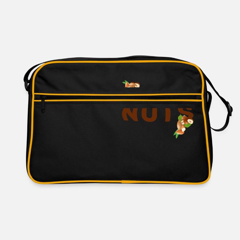 nuts kiss my nuts simple automne statement Sac Retro