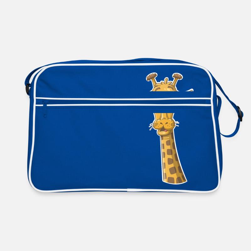 Funny giraffe Retro Bag