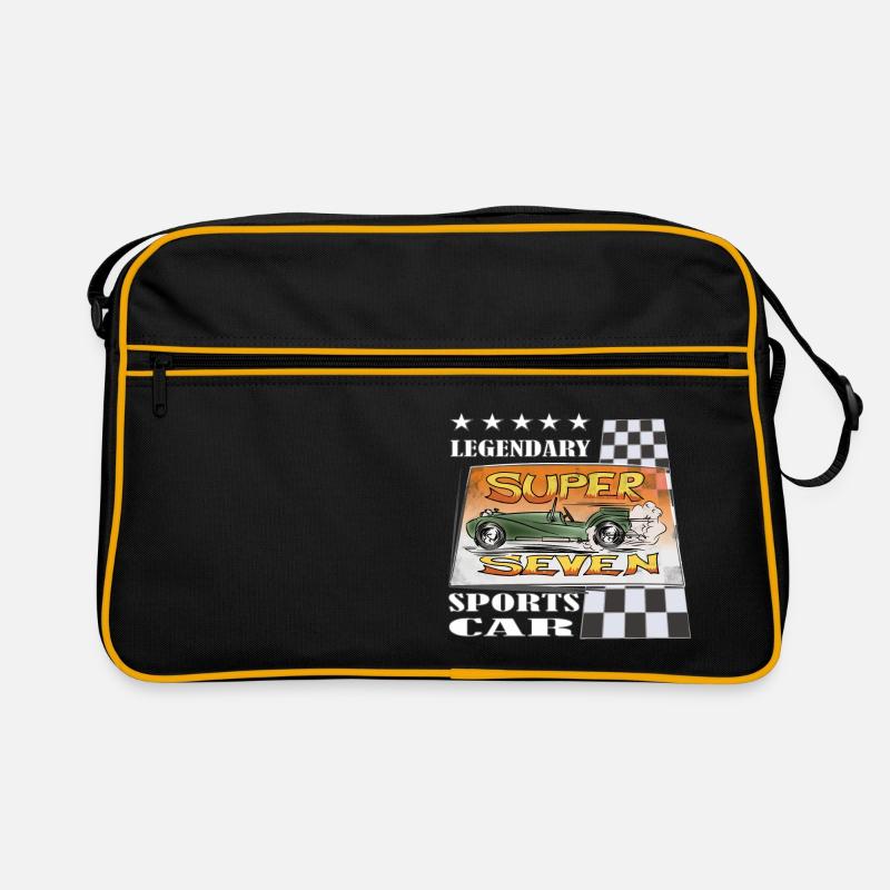 Super Sport Car Comic Legend Gift - Retro Bag - black/gold
