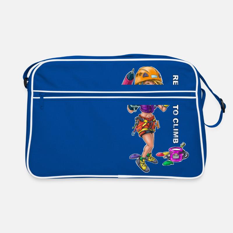 Bereit 00 zu klettern Retro Tasche