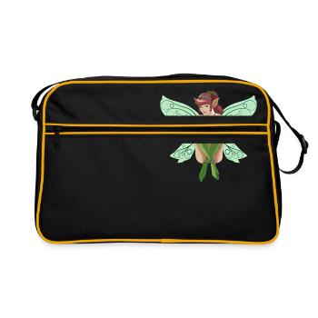 Fee - Retro Tasche - Schwarz/Gold - Vorne