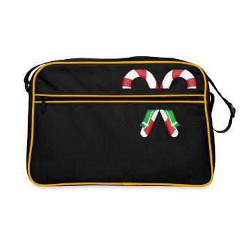 sucre de canne - Sac Retro - noir/or - Devant