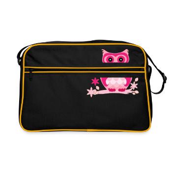 bande dessinée Owl - Sac Retro - noir/or - Devant
