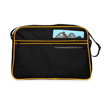 Achterbahn - Retro Tasche - Schwarz/Gold - Vorne