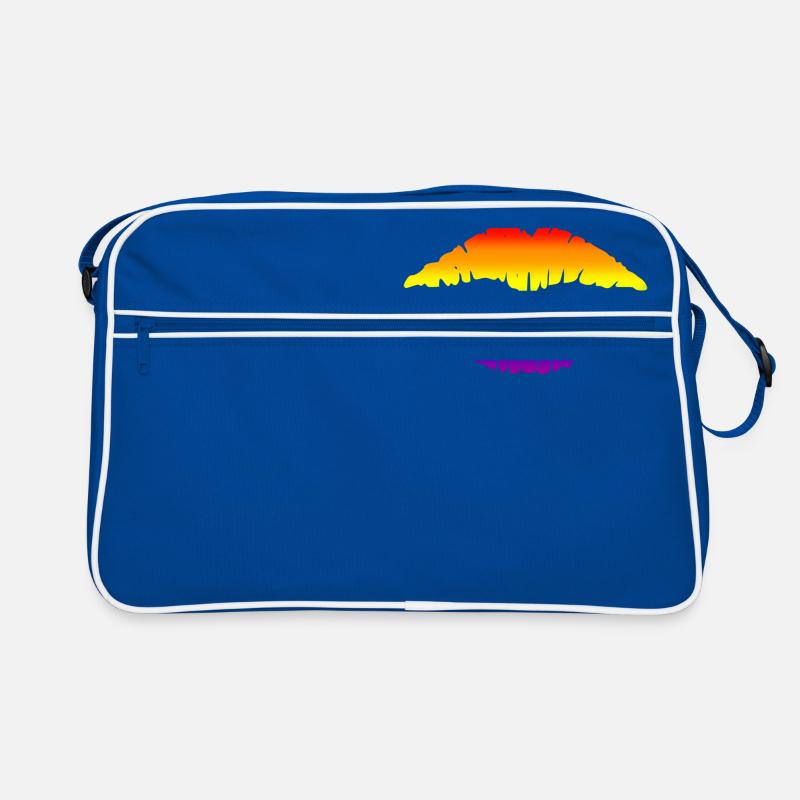 Regenbogen-Lippen Retro Tasche
