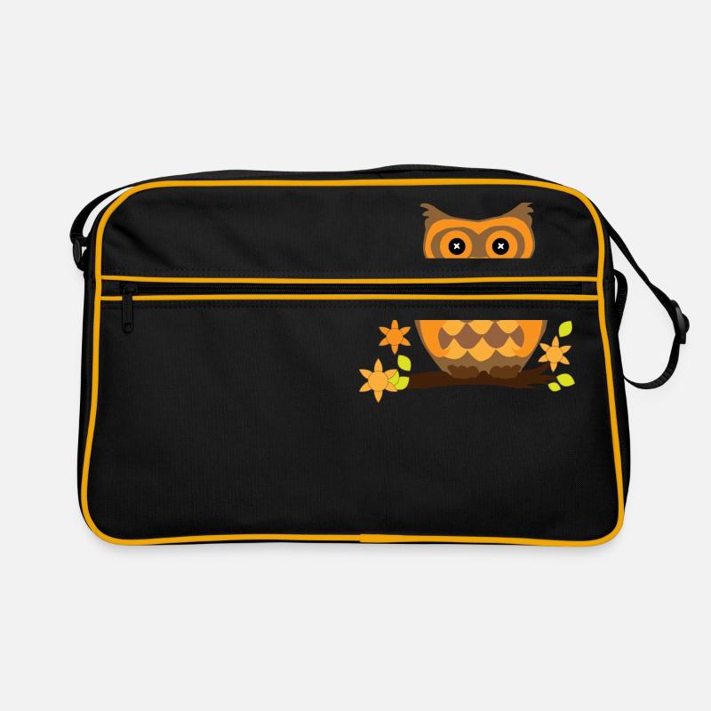 Goldene Eule Retro Tasche