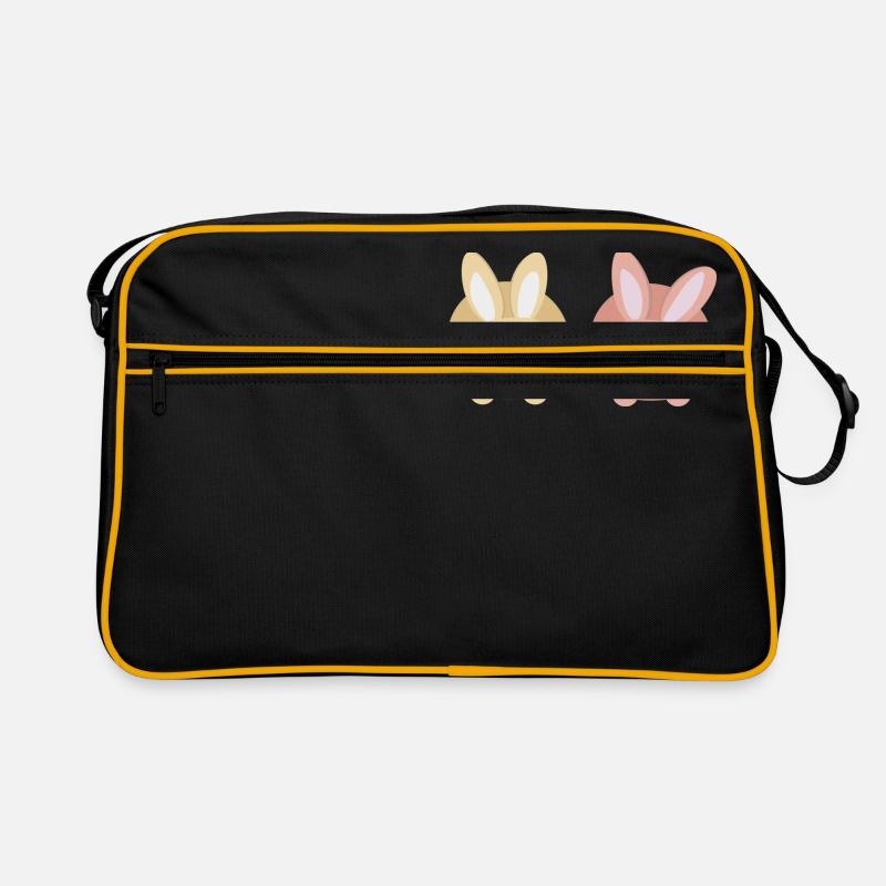 bunnies - Retro Tasche - Schwarz/Gold