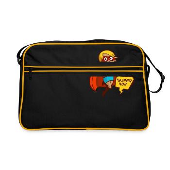 SUPER MOM - Retro Bag - black/gold - Front