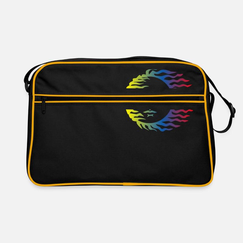 Sonne Symbol bunt Retro Tasche