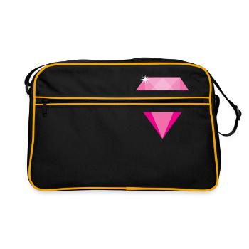Pink Diamond - Retro Bag - black/gold - Front