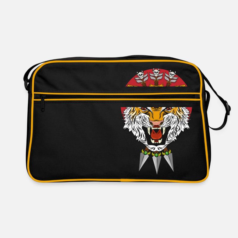 Tiger - Retro Tasche - Schwarz/Gold