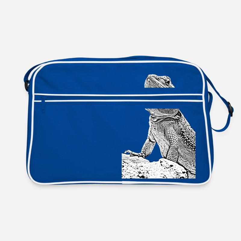 Bartagamen die Echse Retro Tasche