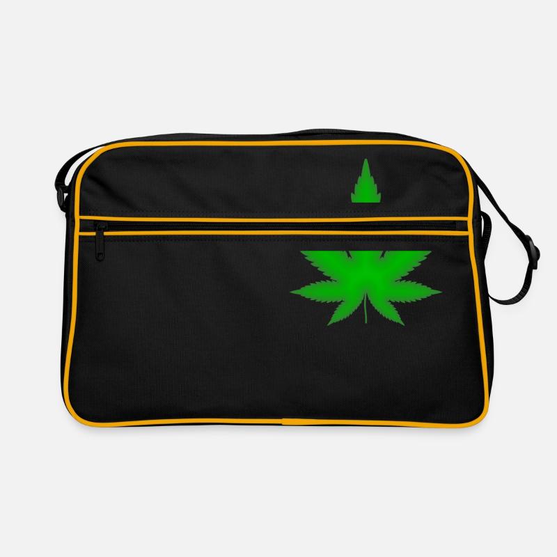 Feuille de marijuana Sac Retro