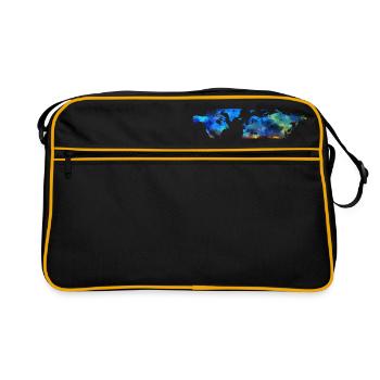 Colorfull World T-Shirt - Retro Bag - black/gold - Front