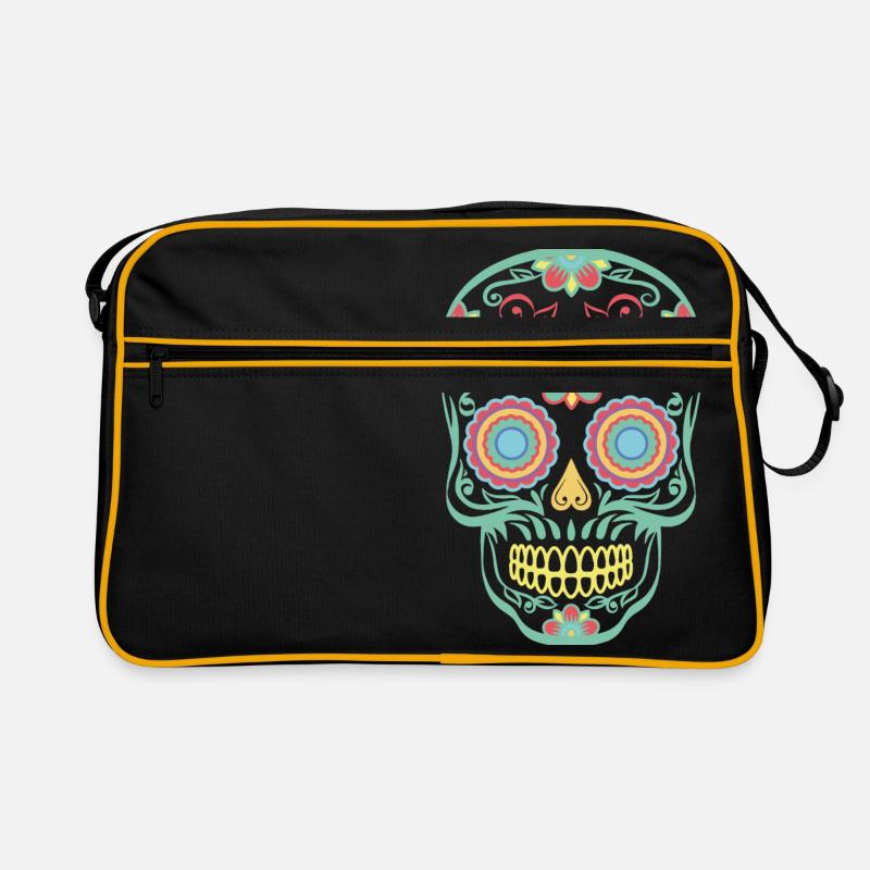 Schädel-Mexiko Retro Tasche